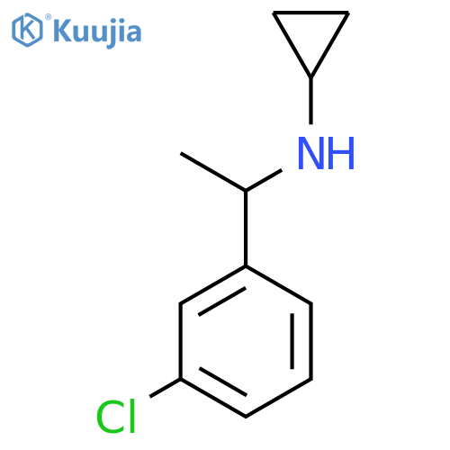 N-1-(3-chlorophenyl)ethylcyclopropanamine structure