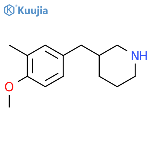 3-(4-methoxy-3-methylphenyl)methylpiperidine structure