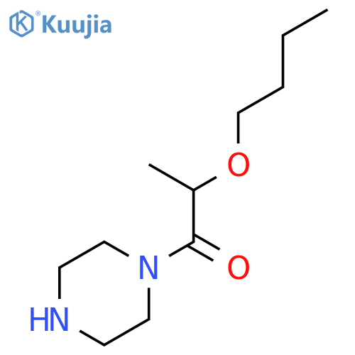 2-butoxy-1-(1-piperazinyl)-1-Propanone structure