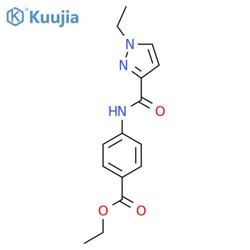 ethyl 4-(1-ethyl-1H-pyrazole-3-amido)benzoate structure