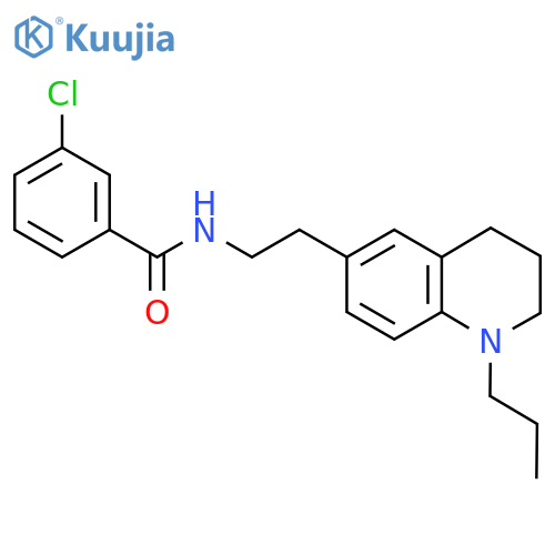3-chloro-N-2-(1-propyl-1,2,3,4-tetrahydroquinolin-6-yl)ethylbenzamide structure