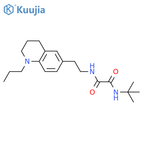 N-tert-butyl-N'-2-(1-propyl-1,2,3,4-tetrahydroquinolin-6-yl)ethylethanediamide structure