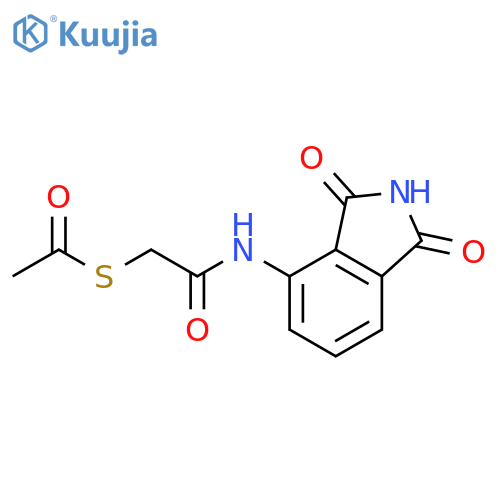 2-(acetylsulfanyl)-N-(1,3-dioxo-2,3-dihydro-1H-isoindol-4-yl)acetamide structure