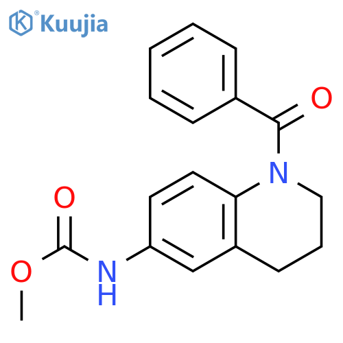 methyl N-(1-benzoyl-1,2,3,4-tetrahydroquinolin-6-yl)carbamate structure