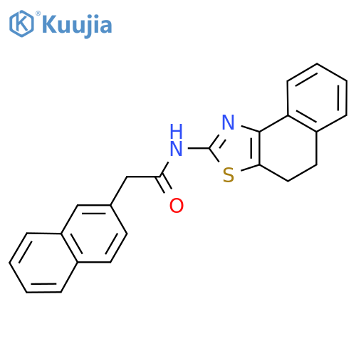 2-(naphthalen-2-yl)-N-{4H,5H-naphtho1,2-d1,3thiazol-2-yl}acetamide structure