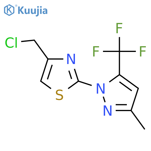 4-(Chloromethyl)-2-3-Methyl-5-(Trifluoromethyl)-1h-Pyrazol-1-Yl-1,3-Thiazole structure