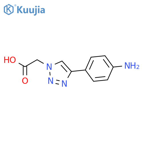 1H-1,2,3-Triazole-1-acetic acid, 4-(4-aminophenyl)- structure