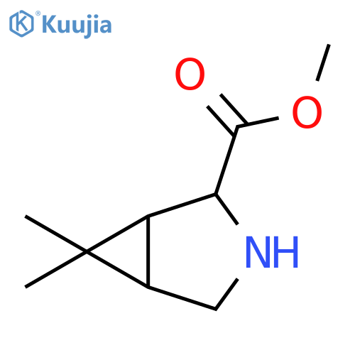 3-Azabicyclo[3.1.0]hexane-2-carboxylic acid, 6,6-dimethyl-, methyl ester structure