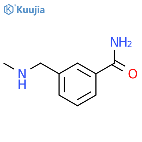 3-[(methylamino)methyl]benzamide structure