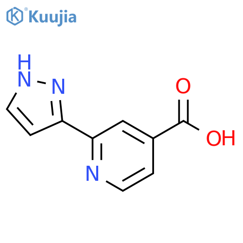 2-(1H-pyrazol-3-yl)pyridine-4-carboxylic acid structure