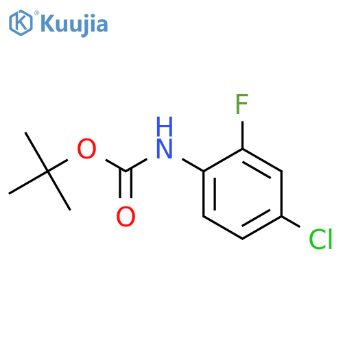 Tert-Butyl (4-chloro-2-fluorophenyl)carbamate structure