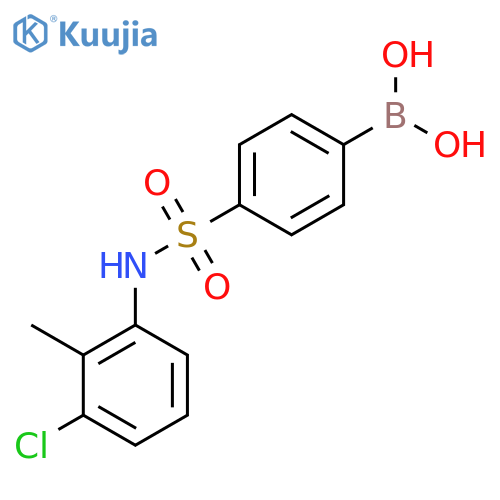 4-(N-(3-Chloro-2-methylphenyl)sulfamoyl)phenylboronic acid structure