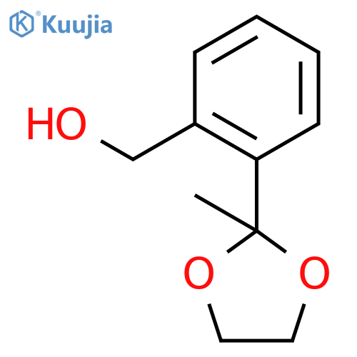 Benzenemethanol, 2-(2-methyl-1,3-dioxolan-2-yl)- structure