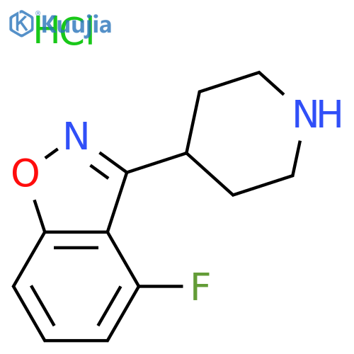 4-Fluoro-3-(4-piperidinyl)-1,2-benzisoxazole Hydrochloride structure