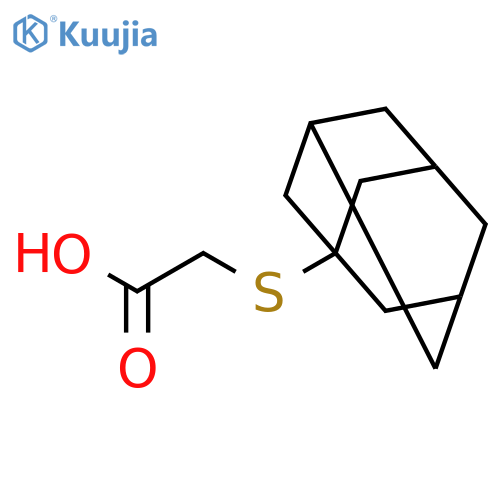 (1-Adamantylthio)acetic Acid structure