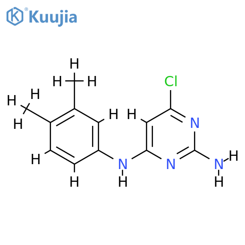 6-chloro-N4-(3,4-dimethylphenyl)pyrimidine-2,4-diamine structure