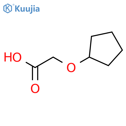 2-(Cyclopentyloxy)acetic acid structure