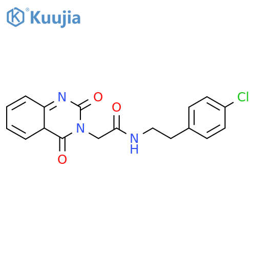N-2-(4-chlorophenyl)ethyl-2-(2,4-dioxo-1,2,3,4-tetrahydroquinazolin-3-yl)acetamide structure
