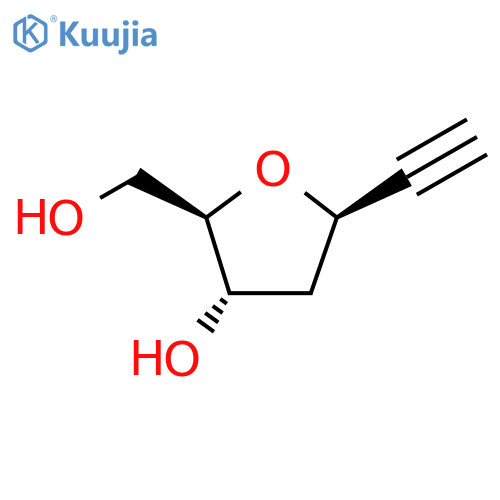 (2R,3S,5R)-5-ethynyl-2-(hydroxymethyl)oxolan-3-ol structure