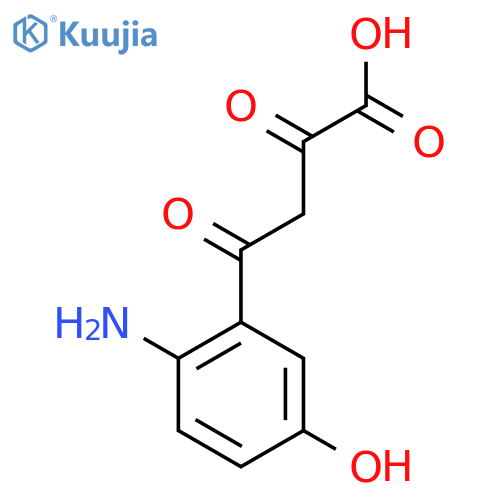 4-(2-Amino-5-hydroxyphenyl)-2,4-dioxobutanoic acid structure