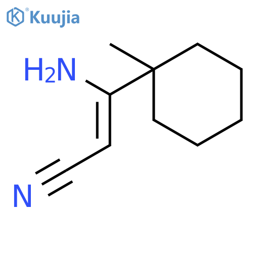 2-Propenenitrile, 3-amino-3-(1-methylcyclohexyl)- structure