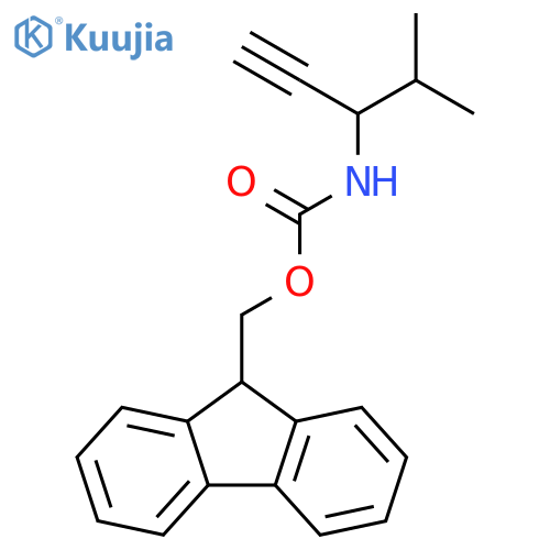 Carbamic acid, N-[(1S)-1-(1-methylethyl)-2-propyn-1-yl]-, 9H-fluoren-9-ylmethyl ester structure