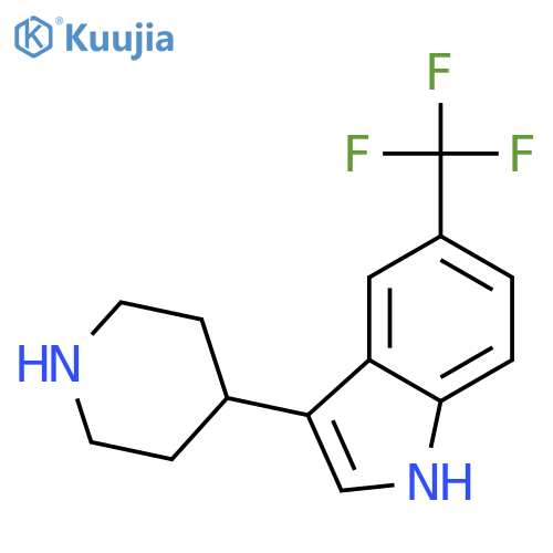 3-(Piperidin-4-yl)-5-(trifluoromethyl)-1H-indole structure
