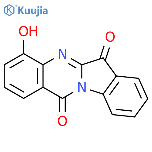 Indolo[2,1-b]quinazoline-6,12-dione,  4-hydroxy- structure