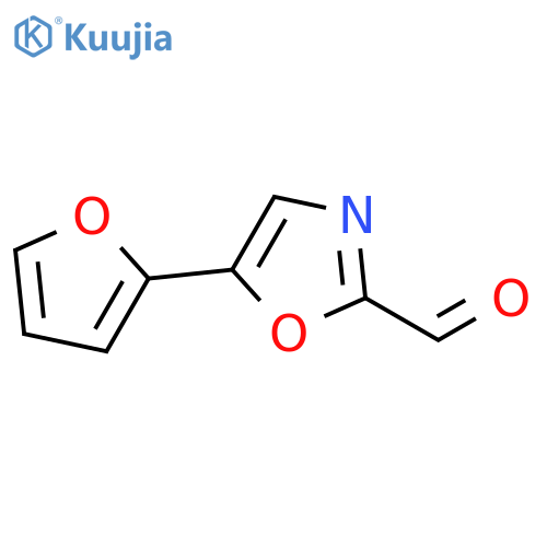 5-Furan-2-yl-oxazole-2-carbaldehyde structure