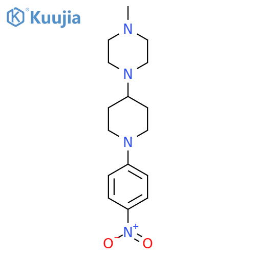 4-[4-(4-Methyl-piperazin-1-YL)-piperidin-1-YL]-1-nitrobenzene structure