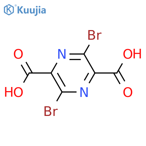 3,6-Dibromopyrazine-2,5-dicarboxylic acid structure