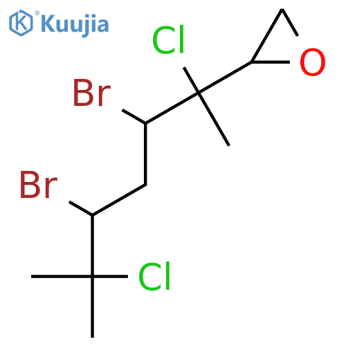 4,6-Dibromo-3,7-dichloro-3,7-dimethyl-1,2-epoxyoctane structure
