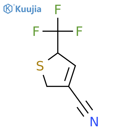 3-Thiophenecarbonitrile, 2,5-dihydro-5-(trifluoromethyl)- structure