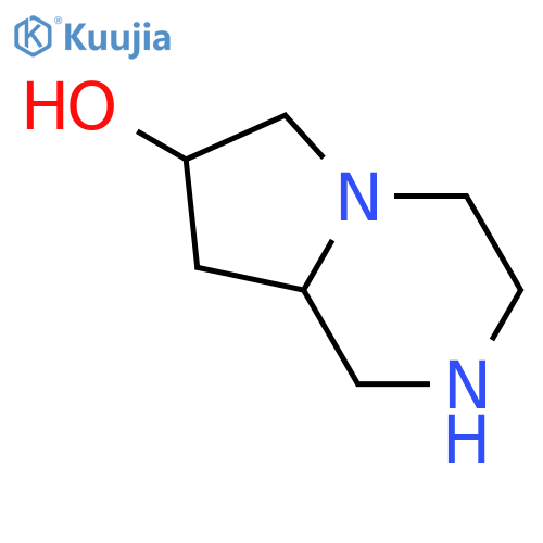 1,2,3,4,6,7,8,8a-octahydropyrrolo[1,2-a]pyrazin-7-ol structure