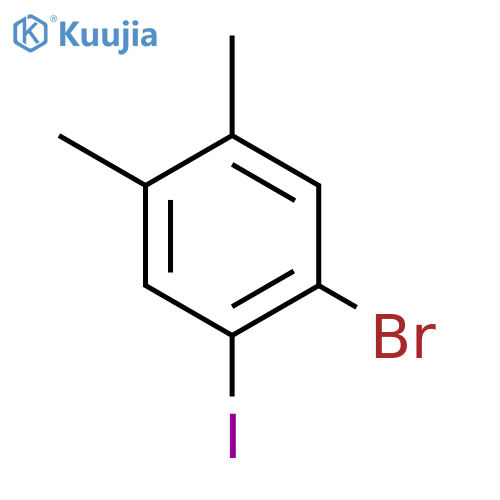 1-Bromo-4,5-dimethyl-2-iodobenzene structure