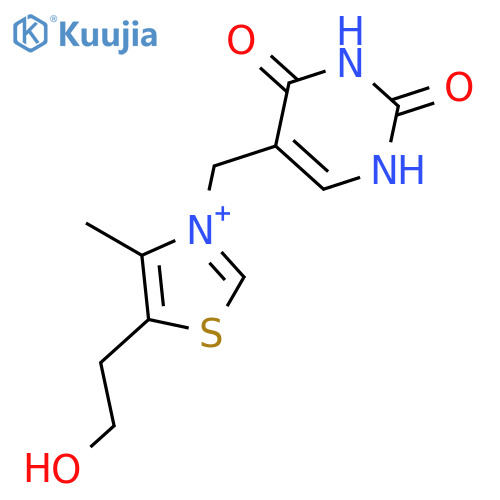 Thiazolium, 5-(2-hydroxyethyl)-4-methyl-3-[(1,2,3,4-tetrahydro-2,4-dioxo-5-pyrimidinyl)methyl]- structure