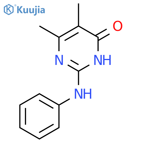 2-Anilino-5,6-dimethylpyrimidin-4(3H)-one structure