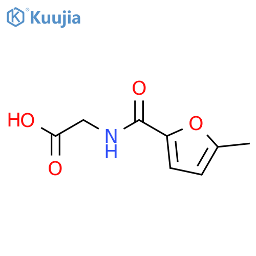 N-[(5-methylfuran-2-yl)carbonyl]glycine structure