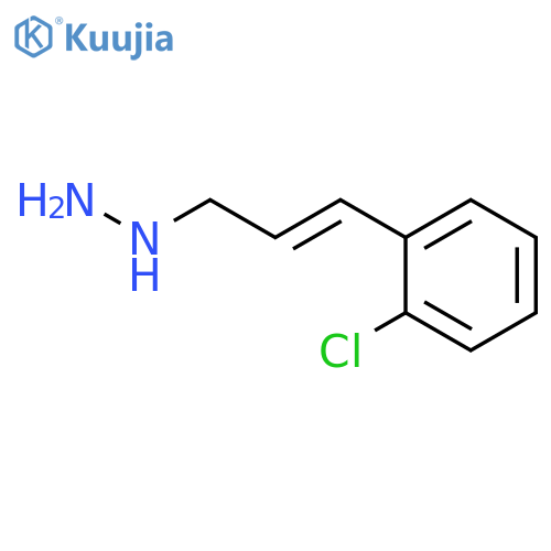 3-(2-chlorophenyl)prop-2-en-1-ylhydrazine structure