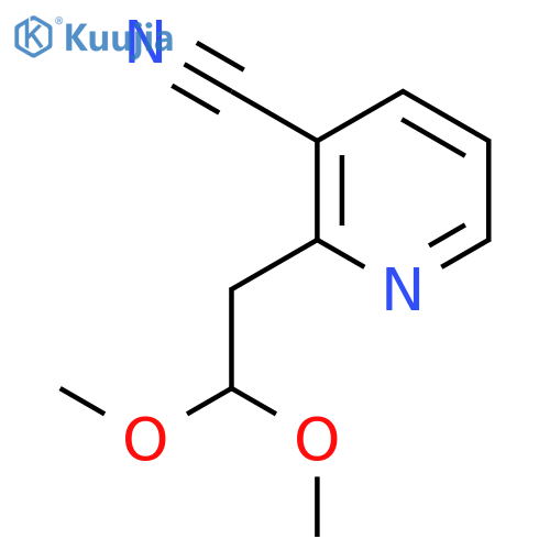 2-(2,2-Dimethoxyethyl)nicotinonitrile structure