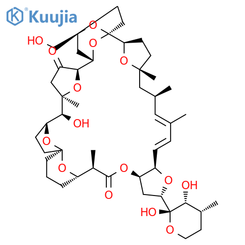 7,11:11,14:16,19:20,25:22,25:26,29-Hexaepoxy-12H-furo[3,2-b]oxacyclotetratriacontin-5,18(6H,13H)-dione,2,3,3a,7,8,9,10,14,15,16,17,19,20,21,22,23,24,26,27,28,29,30,31,35a-tetracosahydro-15-hydroxy-22-(hydroxymethyl)-6,16,29,31,33-pentamethyl-2-[(2S,3R,4R)-tetrahydro-2,3-dihydroxy-4-methyl-2H-pyran-2-yl]-,(2S,3aR,6R,7S,11R,14S,15S,16R,19R,20R,22S,25S,26R,29R,31R,32E,34E,35aR)- structure