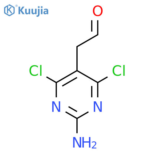 5-Pyrimidineacetaldehyde, 2-amino-4,6-dichloro- structure