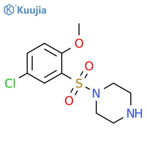 1-(5-chloro-2-methoxybenzenesulfonyl)piperazine structure