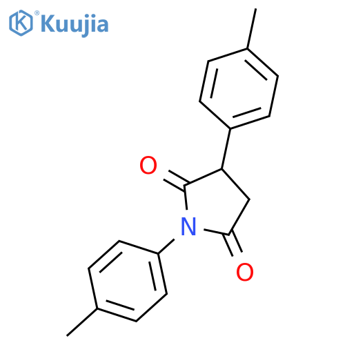 2,5-Pyrrolidinedione, 1,3-bis(4-methylphenyl)- structure