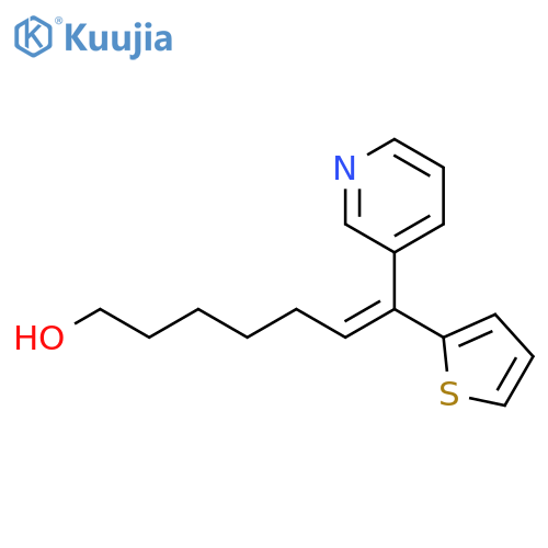 6-Hepten-1-ol, 7-(3-pyridinyl)-7-(2-thienyl)-, (Z)- structure