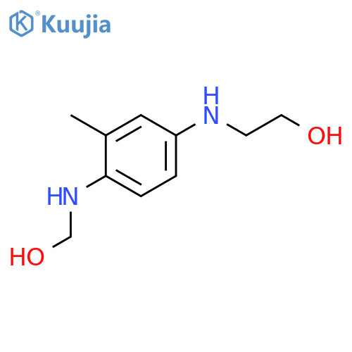 Ethanol, 2-[[4-[(hydroxymethyl)amino]-3-methylphenyl]amino]- structure