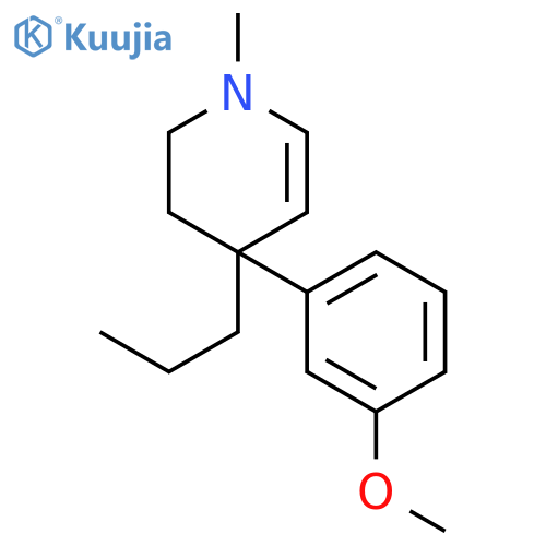 Pyridine, 1,2,3,4-tetrahydro-4-(3-methoxyphenyl)-1-methyl-4-propyl- structure
