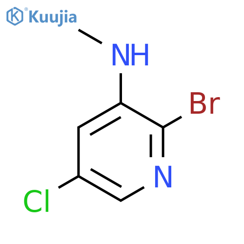 2-bromo-5-chloro-N-methylpyridin-3-amine structure