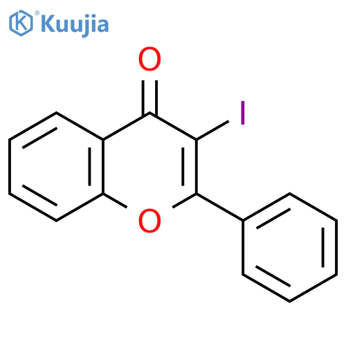 4H-1-Benzopyran-4-one, 3-iodo-2-phenyl- structure