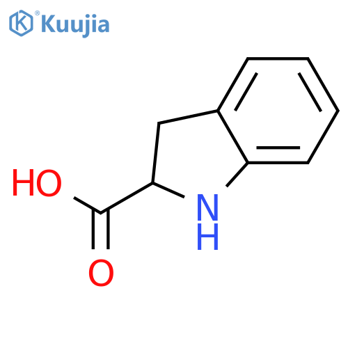 (2R)-2,3-dihydro-1H-indole-2-carboxylic acid structure